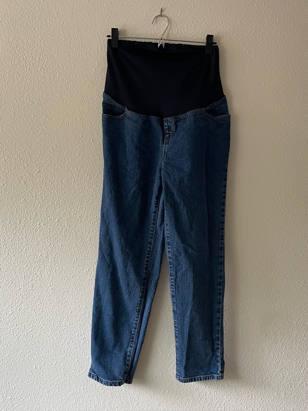 Isabel Maternity by Ingrid Isabel 90s Straight Jeans Size 8 Over Belly Panel